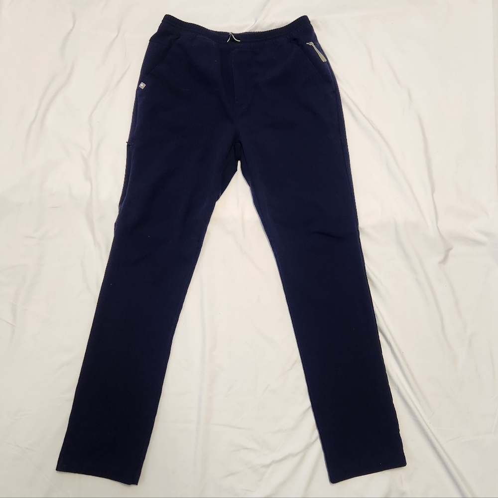 FIGS Womens Technical Collection Straight Leg Scrub Pants in Navy Small